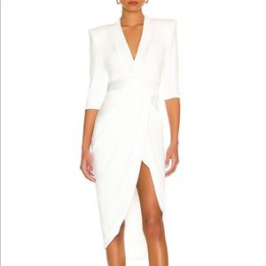 Zhivago Eye of Horus Midi Dress. White. Size S/4 like new